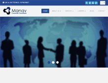 Tablet Screenshot of manavconsultant.com
